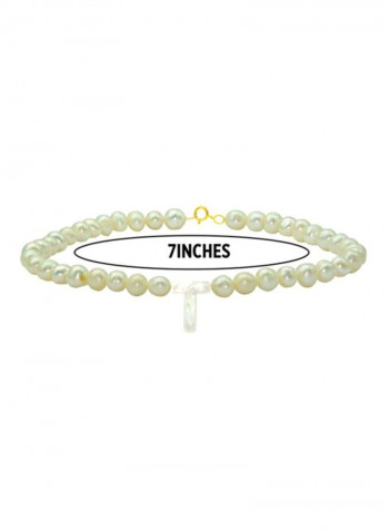 Pearls Studed Letter T Bracelet