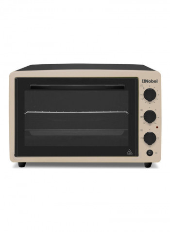 Electric Oven Silver 45 Litre Turbo Fan Twin Heating Elements Extra Pan 45 l 650 W NEO46T Beige