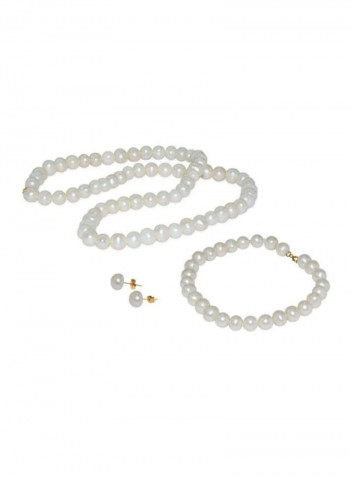 4-Piece 10 Karat Gold Jewellery Set