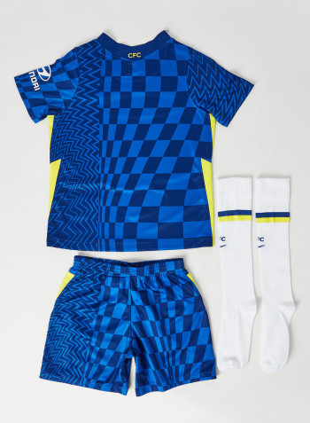 Kids Chelsea F.C. 2021/22 Home Football Kit Blue