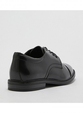 Lace Up Oxford Shoes Black