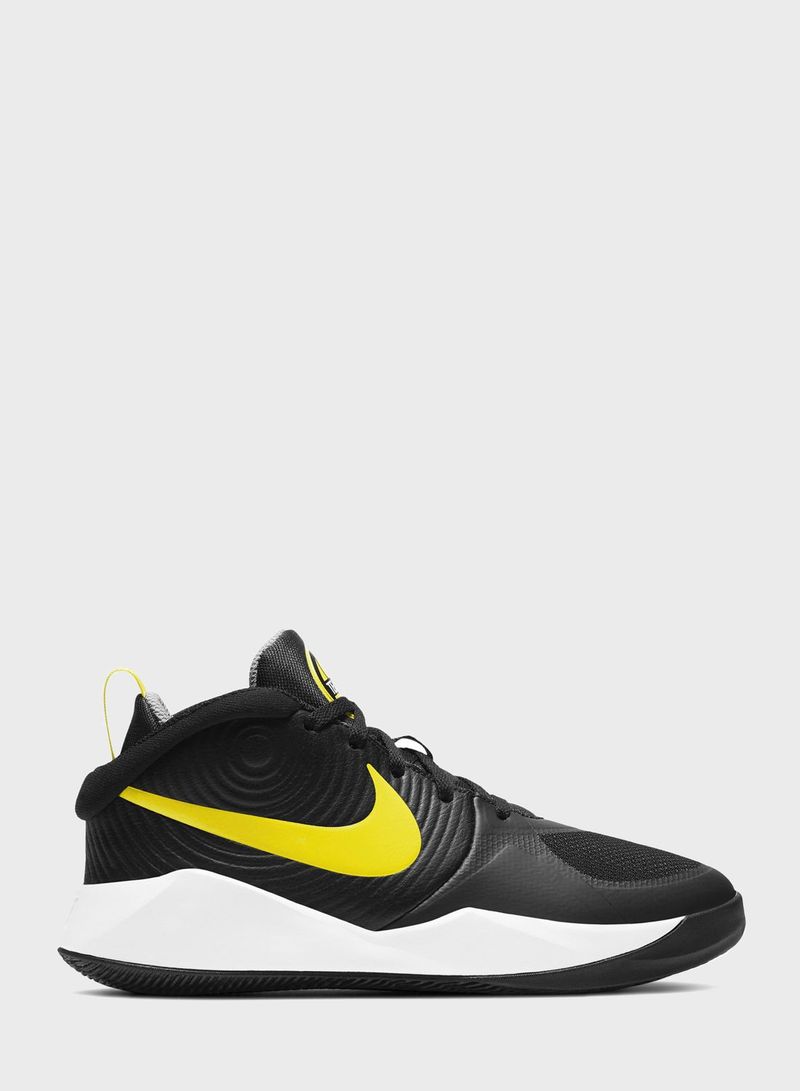 Youth Team Hustle D 9 Shoes Black/Yellow