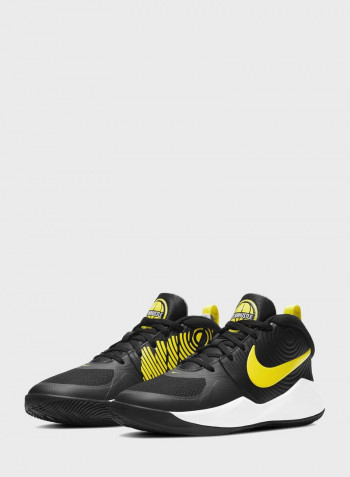 Youth Team Hustle D 9 Shoes أسود/ أصفر
