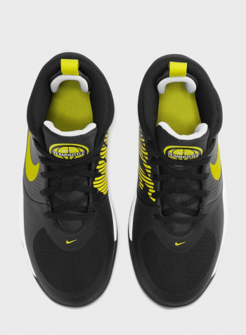 Youth Team Hustle D 9 Shoes أسود/ أصفر