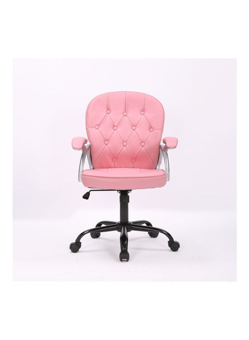 Adjustable Office Chair Pink 64.5x99x58cm
