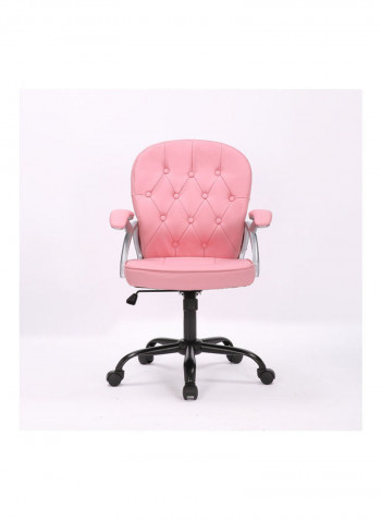 Adjustable Office Chair Pink 64.5x99x58cm