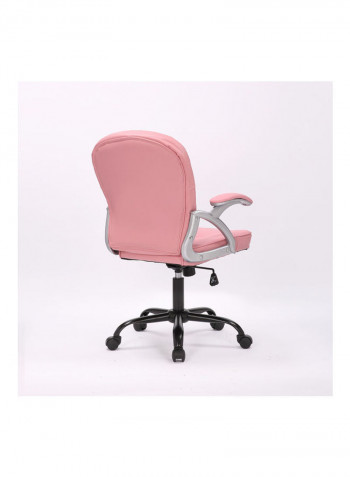 Adjustable Office Chair Pink 64.5x99x58cm