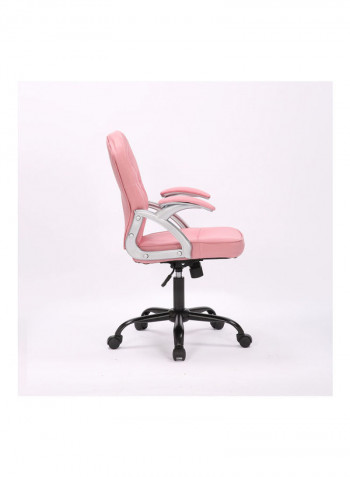 Adjustable Office Chair Pink 64.5x99x58cm