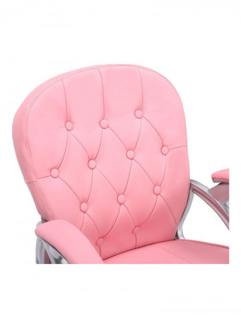 Adjustable Office Chair Pink 64.5x99x58cm