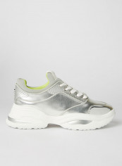 Fez Low Top Sneakers Silver