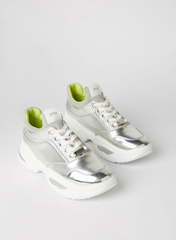 Fez Low Top Sneakers Silver