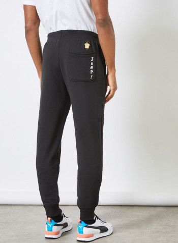 PUMA CLUB Graphic Sweatpants Black