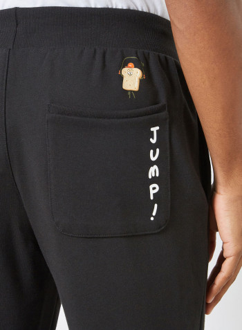 PUMA CLUB Graphic Sweatpants Black