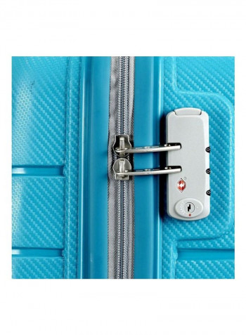 Voyager Luggage Trolley 30 Inch Blue/Silver/Black