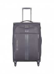 Westminster 4-Wheel Softside Luggage Trolley 31-Inch Grey