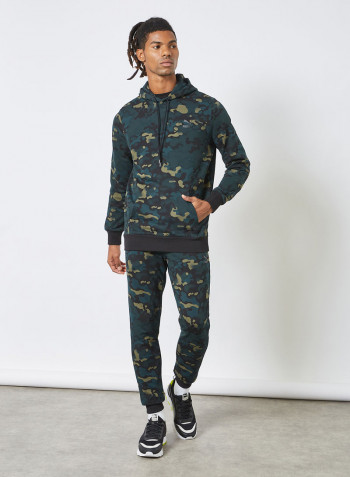 Classics Graphics Camo AOP Hoodie Green