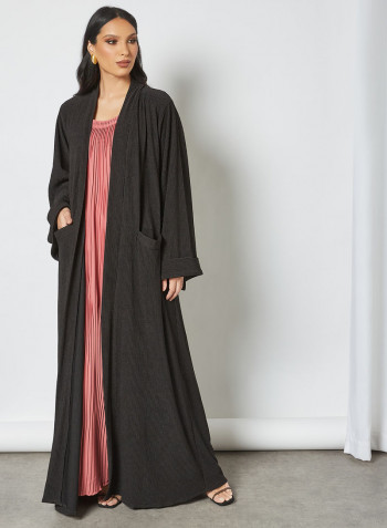 Stylish Scoop Neck Maxi Dress Pink