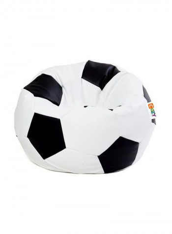 PVC Bean Bag White/Black