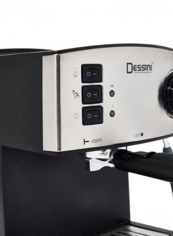 Super Automatic Powder Espresso Machine DEM444 Black/Silver