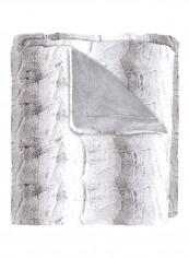 Polyester Throw Polyester Silver/White