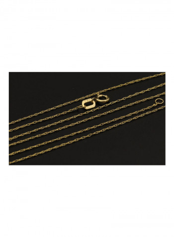 18K Real Gold Cross Necklace Gold