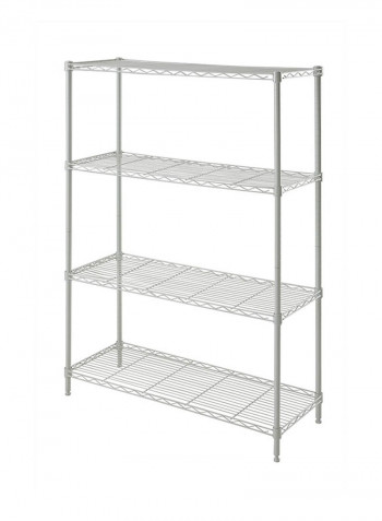 4 Shelf Wire Rack HTC-WR603 White 91 x 35 x 137centimeter