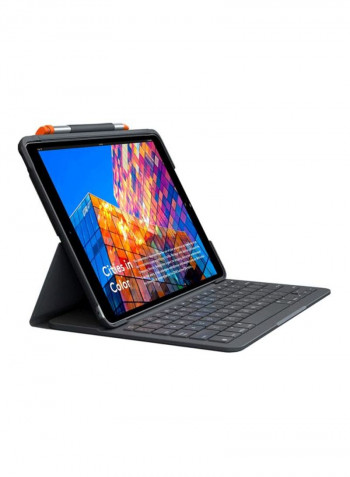 Slim Folio Keyboard Case 26.6x20.2x3.2cm Black