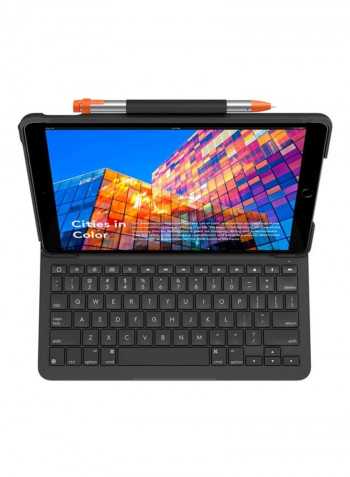 Slim Folio Keyboard Case 26.6x20.2x3.2cm Black