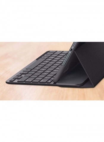 Slim Folio Keyboard Case 26.6x20.2x3.2cm Black