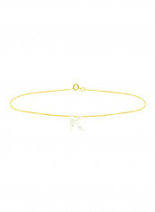 18 Karat Gold Pearl Studded Letter K Bracelet reviews 18 Karat Gold Pearl Studded Letter K Bracelet