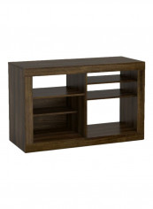 Alvorada Low TV Rack Dark Walnut 110 x 70.5 x 110centimeter