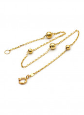 18K Real Gold 4 Ball Seed Bracelet reviews 18K Real Gold 4 Ball Seed Bracelet