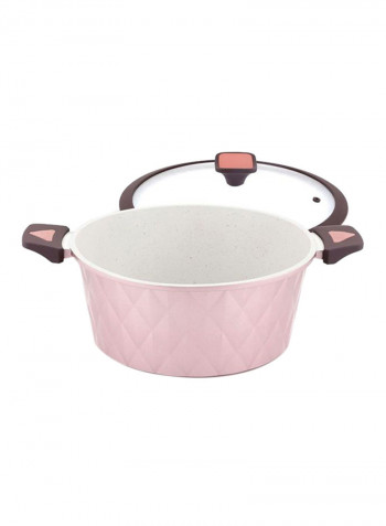 15-Piece Viola Cookware Set Rose Gold/White
