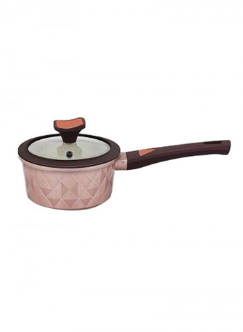 15-Piece Viola Cookware Set Rose Gold/White