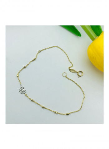 18k Gold Heart Bracelet Gold