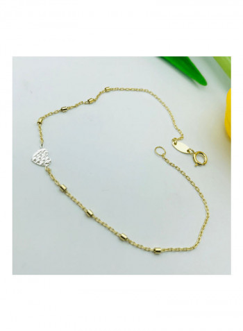 18k Gold Heart Bracelet Gold