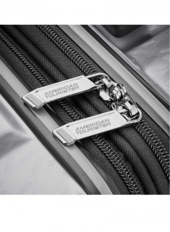 Hardside Luggage Trolley Silver