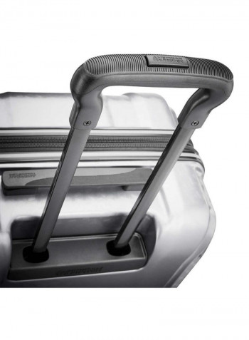Hardside Luggage Trolley Silver