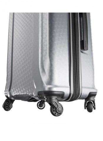 Hardside Luggage Trolley Silver