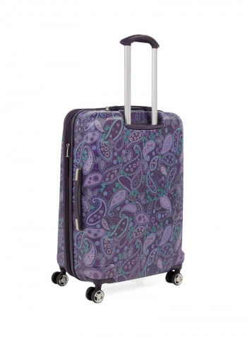 Mar Vista HS Spinner Luggage Trolley 25x18x10 Inch Purple Paisley