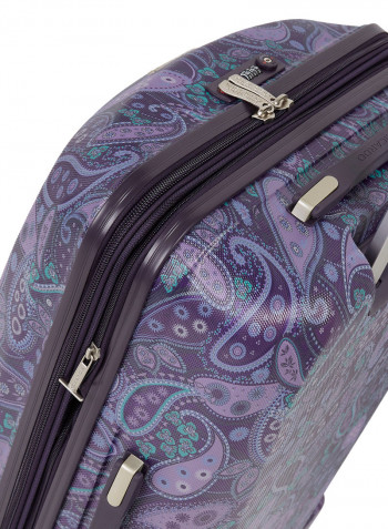 Mar Vista HS Spinner Luggage Trolley 25x18x10 Inch Purple Paisley