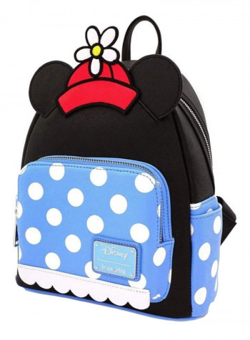 Minnie Mouse Polka Dot Printed Backpack 11.5-Inch Multicolour