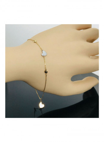 18k Gold Heart Bracelet Gold