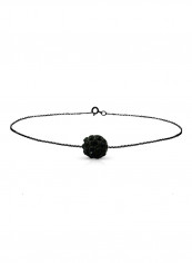 18K Solid Gold Crystal Ball Bracelet