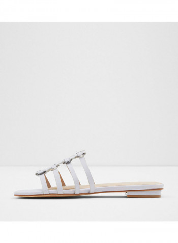 Oculla Open Toe Flat Sandals Light Blue