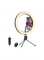 Tripod with Light Ring 10 inch Black