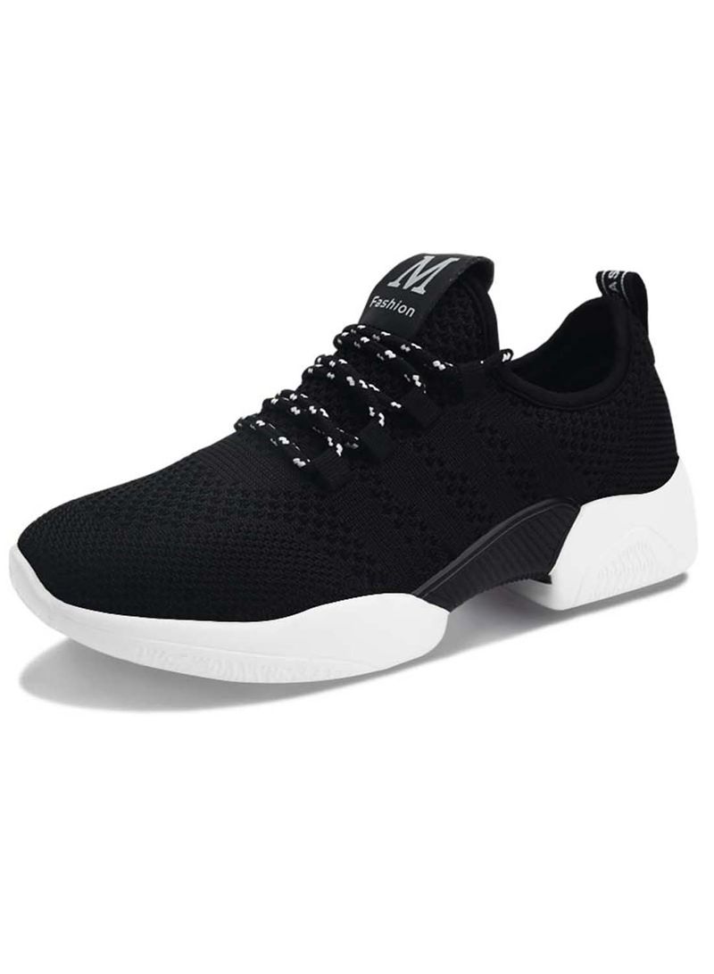 Casual Lace Up Athletic Shoes Black