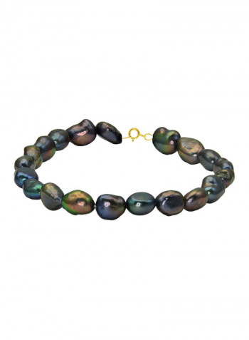 10 Karat Gold With Pearls Luxury Pet Collar Bracelet