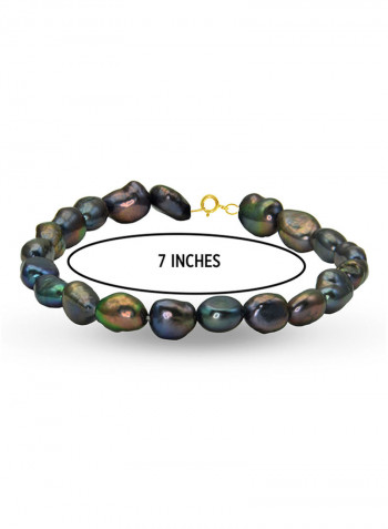 10 Karat Gold With Pearls Luxury Pet Collar Bracelet