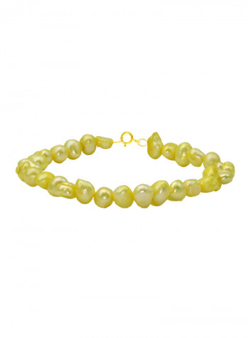 18 Karat Gold With Pearls Luxury Pet Collar Bracelet